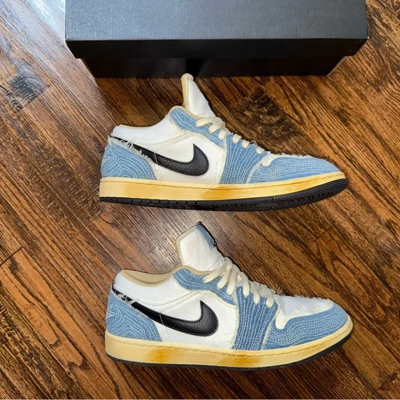 Nike Air Jordan 1 Low SE Sashiko FN7670-493 “World Make  display picture 1